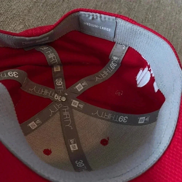 AJGA IJGA JUNIOR GOLF ASSOCIATION HAT RED WHITE NEW ERA FLEX FIT - Picture 3 of 4